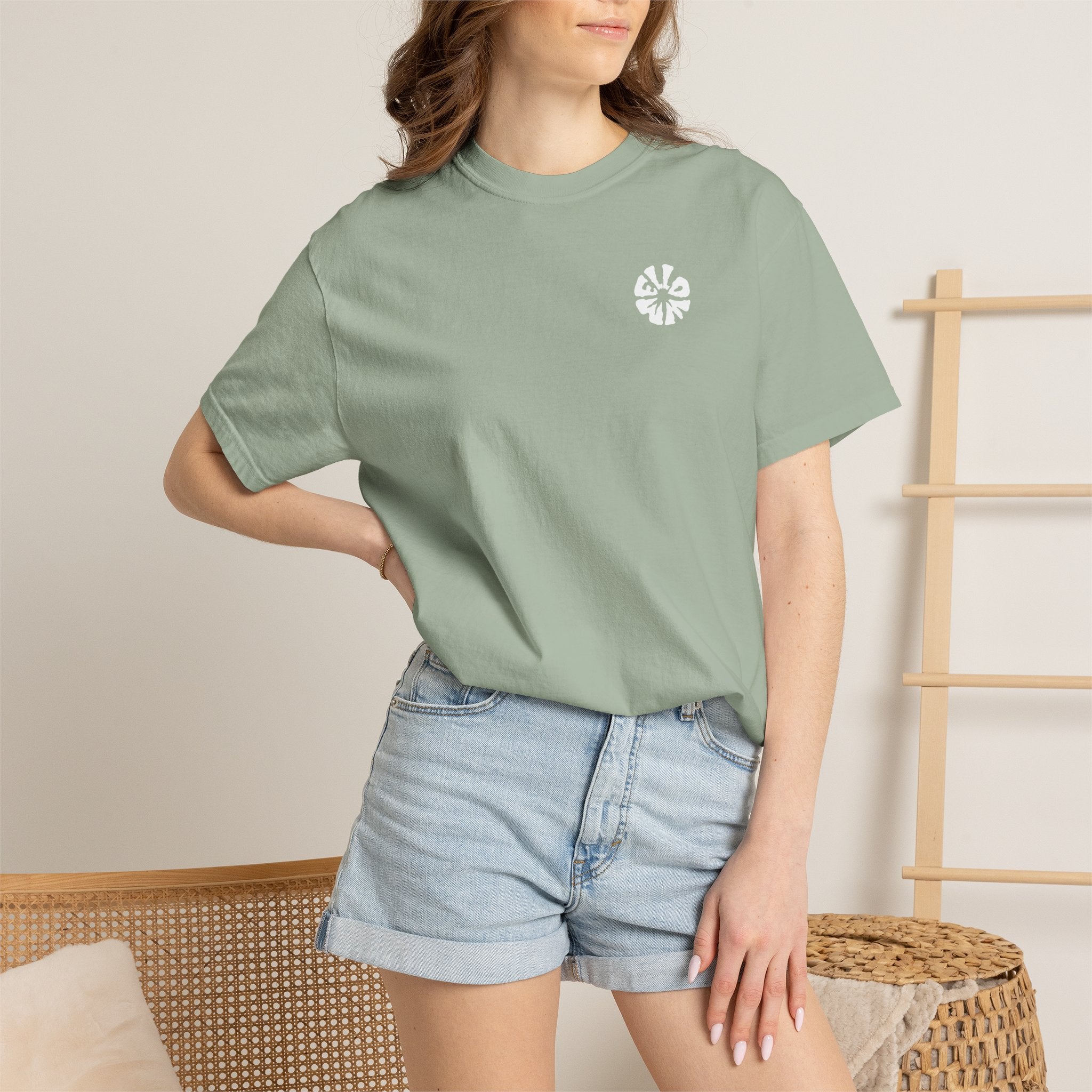 Mellow Premium Unisex White T-Shirt with Minimalist Logo