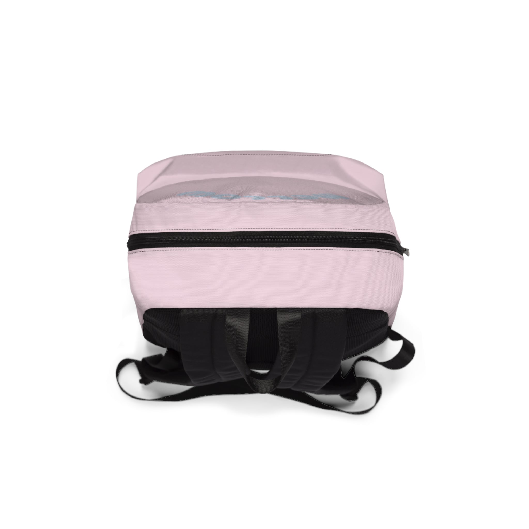 Mellow Pink Backpack | Retro Bubble Letter Daypack Printify