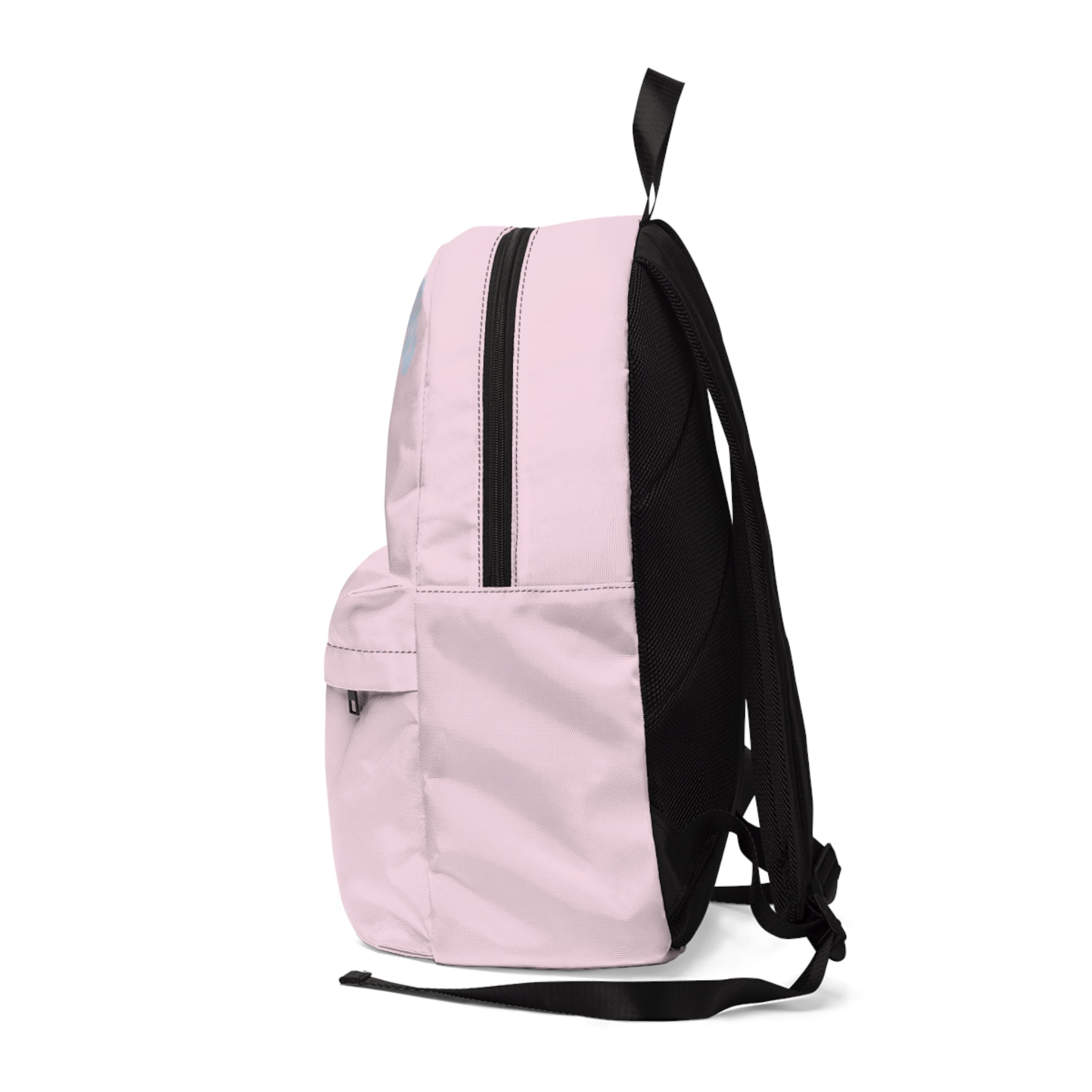 Mellow Pink Backpack | Retro Bubble Letter Daypack Printify