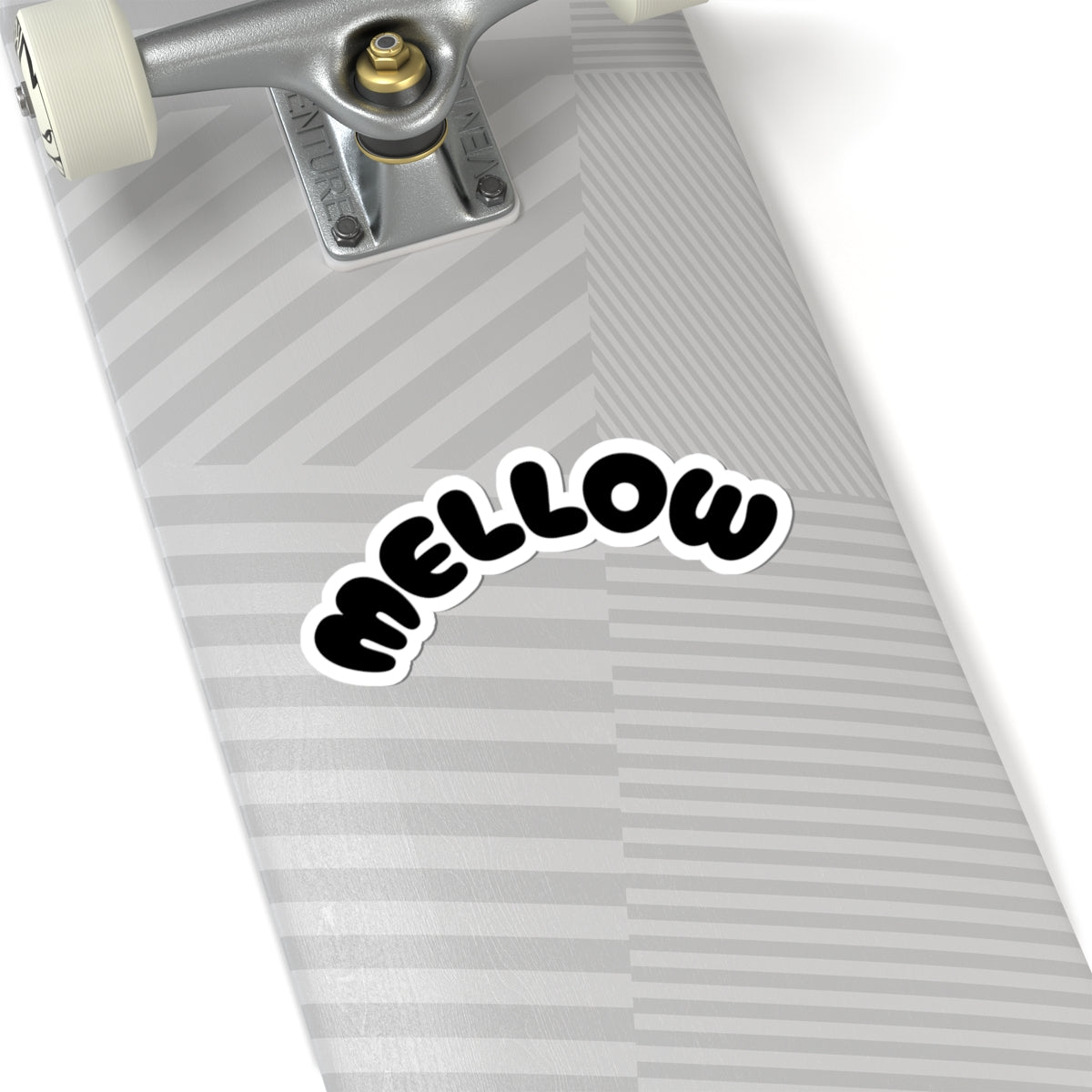 Mellow Sticker | Retro Bubble Letter Laptop Decal Printify