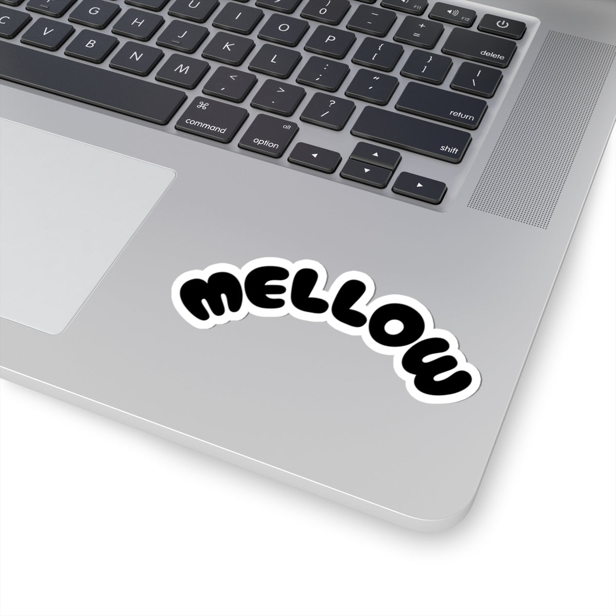Mellow Sticker | Retro Bubble Letter Laptop Decal Printify