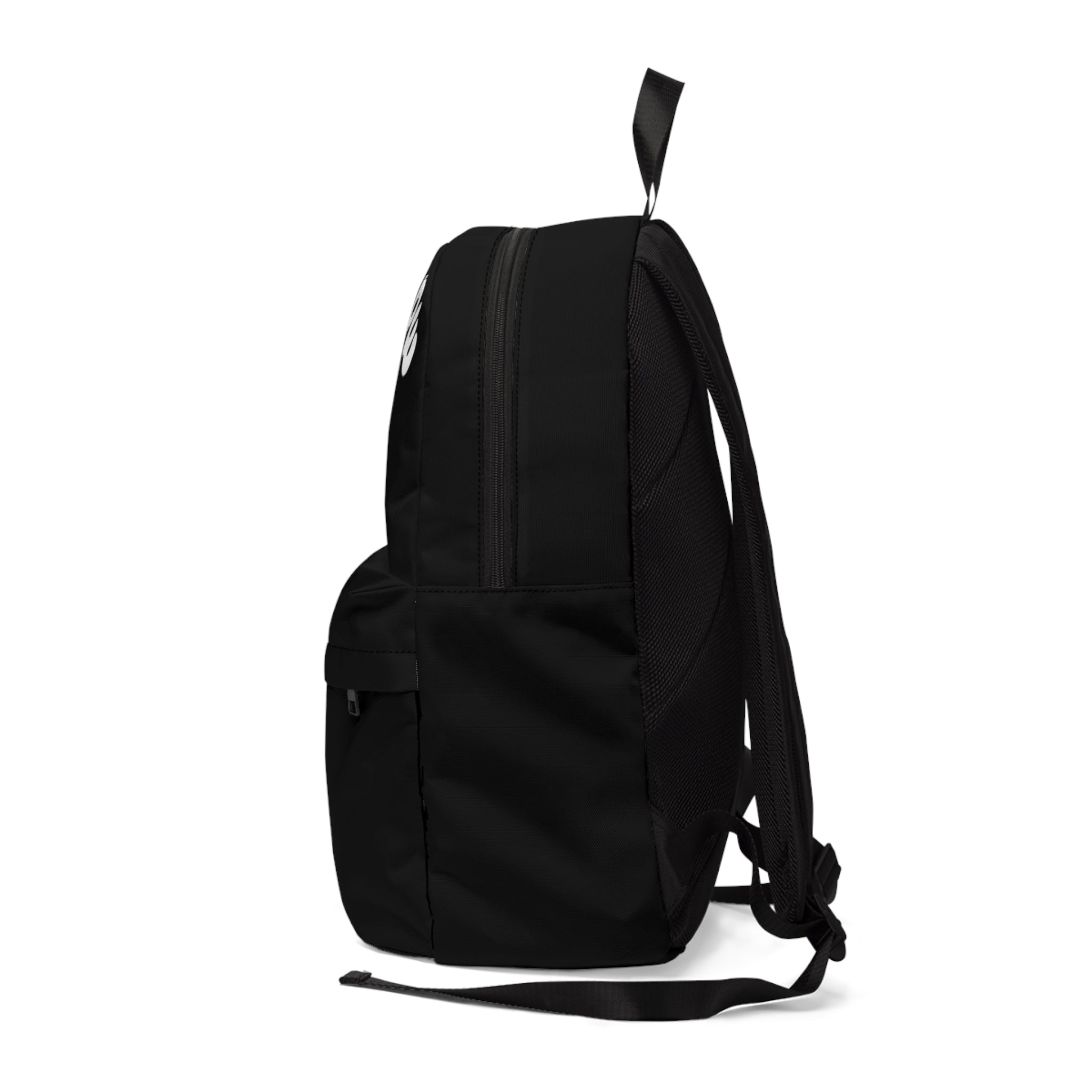 Mellow Black Backpack | Retro Bubble Letter Daypack Printify