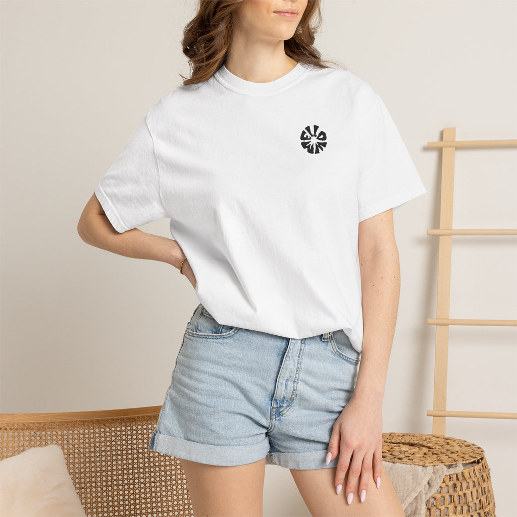 Mellow Premium Unisex White T-Shirt with Minimalist Logo