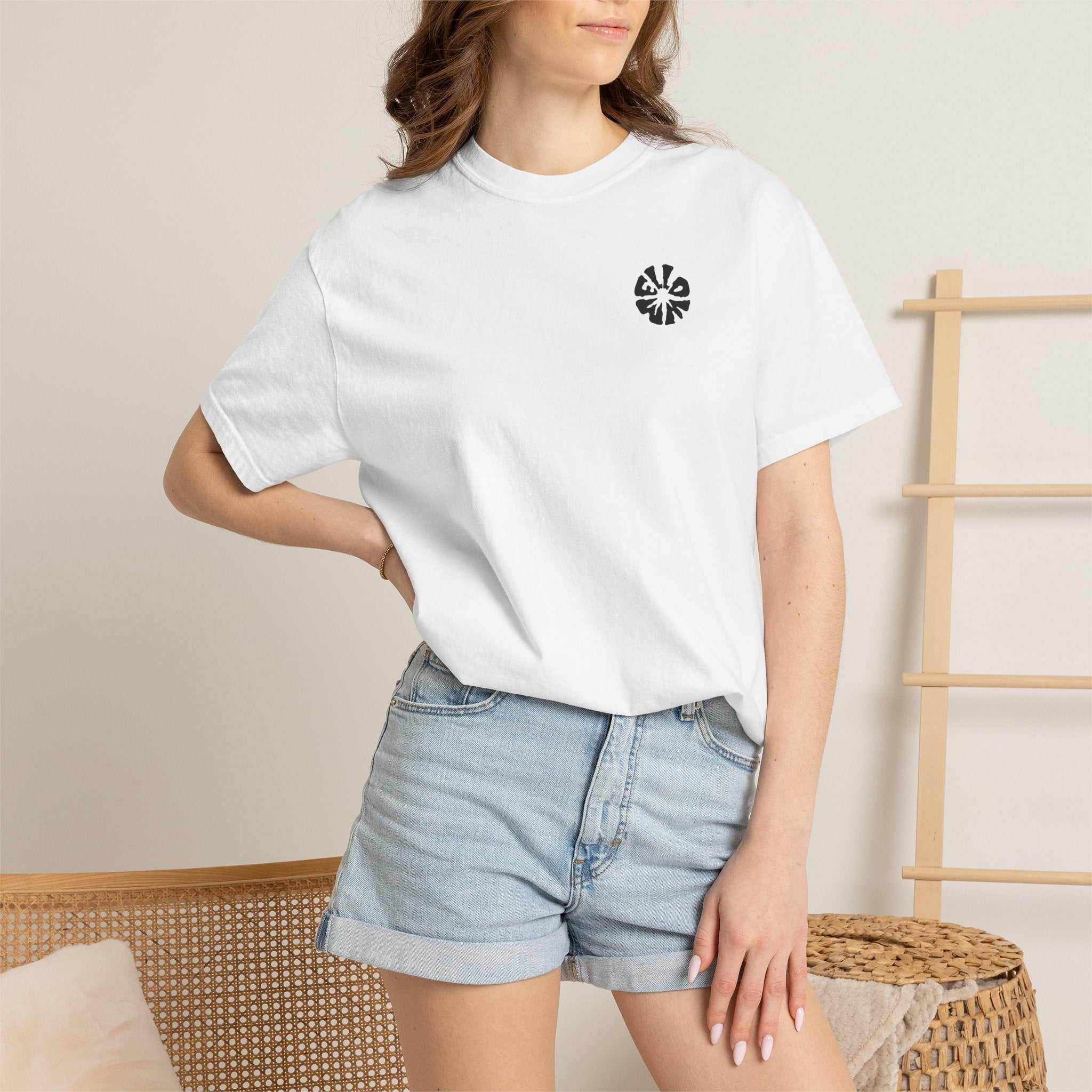 Mellow Premium Unisex White T-Shirt with Minimalist Logo